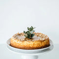 Baked Caramel Cheesecake with Almonds
