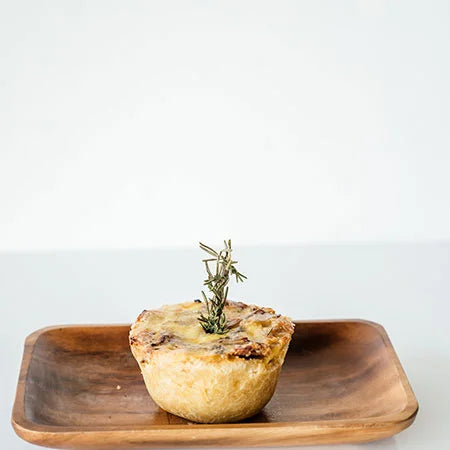 Individual Ham, Mushroom & Cheese Quiche